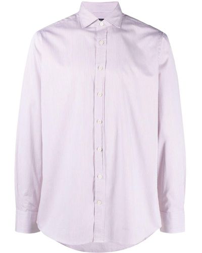 Hackett Chemise en coton à rayures - Violet