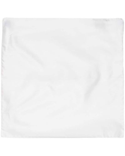 Corneliani Satin Silk Handkerchief - White