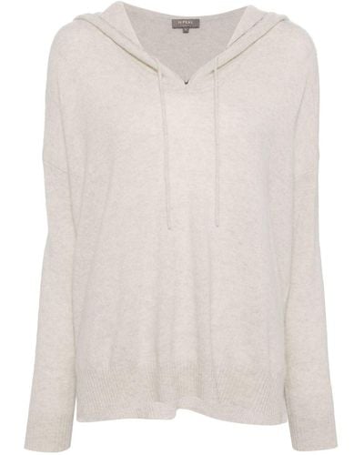 N.Peal Cashmere Maya cashmere hoodie - Neutro