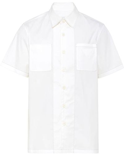 Prada Hemd mit kurzen Ärmeln - Weiß