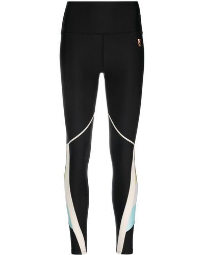 P.E Nation Neptune Leggings mit Logo-Stickerei - Schwarz