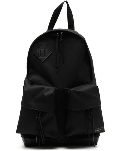Undercover Zip-pocket twill backpack - Noir