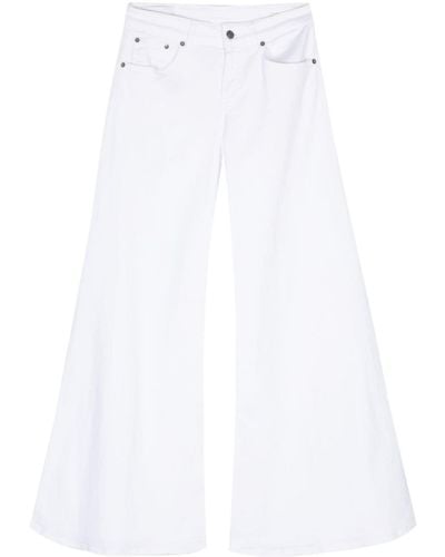 Dondup Marlen Wide-leg Jeans - White