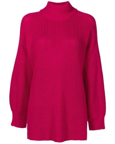 UMA | Raquel Davidowicz High-neck Knitted Sweater - Red