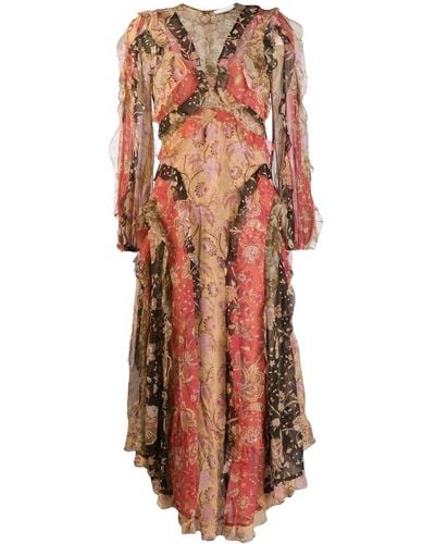 Zimmermann Floral Patchwork Dress - Multicolour