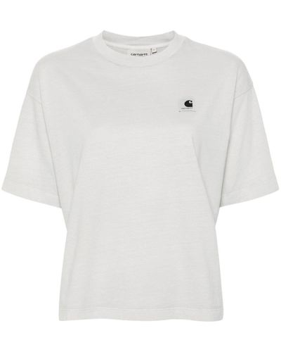 Carhartt Nelson ロゴ Tシャツ - ホワイト