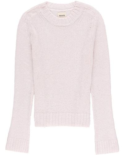 Khaite Mary Jane Cashmere Sweater - Pink