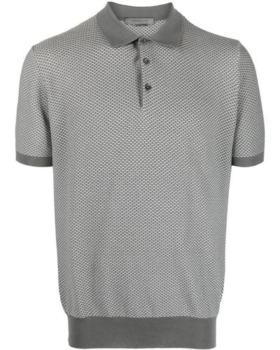 Corneliani Short-sleeve Cotton Polo Shirt - Grey