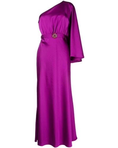 Sachin & Babi Cella One-shoulder Dress - Purple