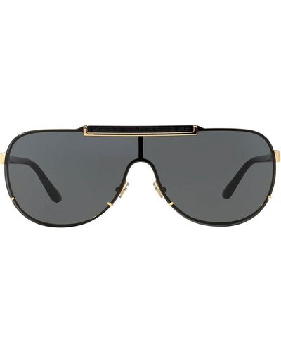 Versace Cornici Aviator Sunglasses - Gray