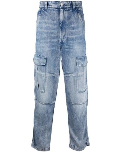 Isabel Marant Straight-leg Cargo Jeans - Blue