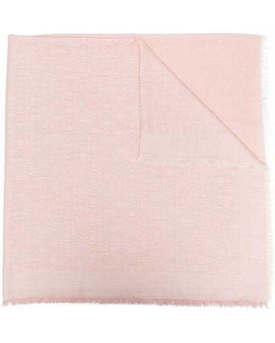 Max Mara Frayed-hem Knit Scarf - Pink
