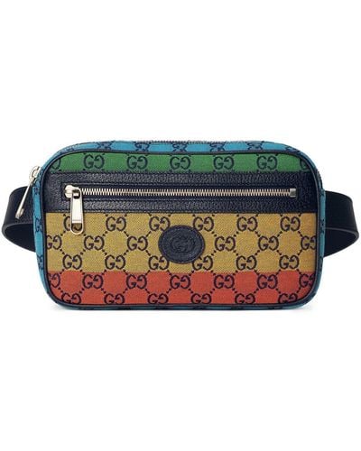Gucci GG Multicolor Belt Bag - Yellow