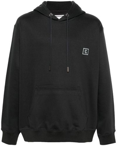 WOOYOUNGMI Logo-patch Cotton Hoodie - Black