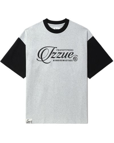 Izzue Logo-print Cotton T-shirt - Grey
