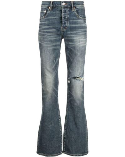 Purple Brand P004 Low-rise Flared Jeans - Blue