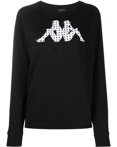 10 Corso Como X Kappa Logo-embroidered Sweatshirt - Black