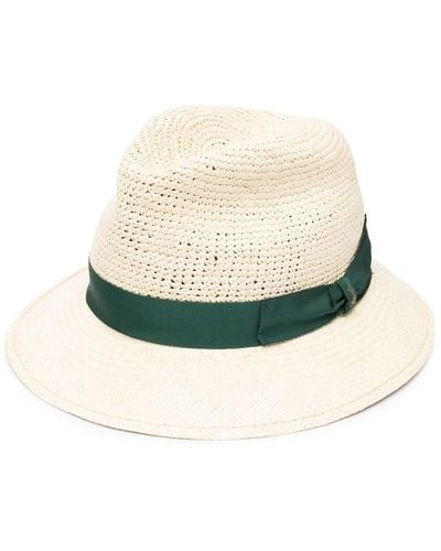 Borsalino Ribbon-detail Sun Hat - Multicolour
