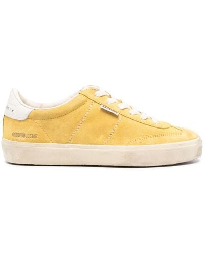 Golden Goose Soul Star Suede Trainers - Yellow