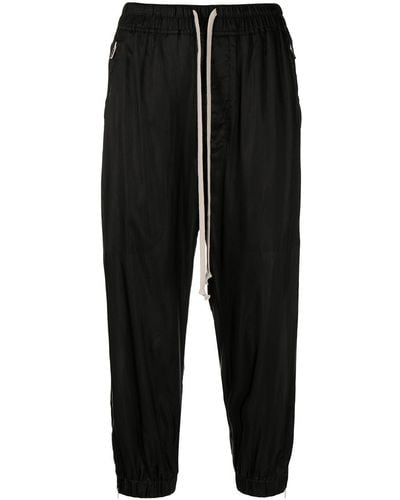 Rick Owens Pantalones capri con cordones - Negro