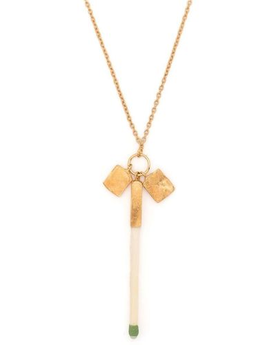 Nick Fouquet Matchstick Pendant Necklace - Metallic