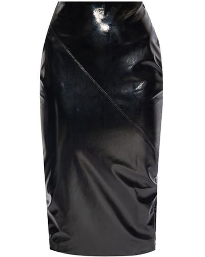 GAUGE81 Kuana Faux-leather Skirt - Black