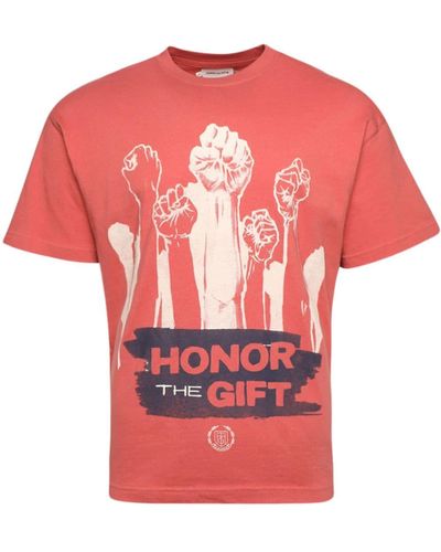 Honor The Gift Spring Dignity Cotton T-shirt - Red