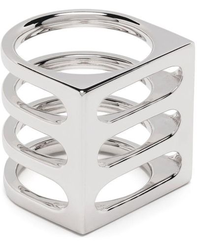 Tom Wood Cage Triple Ring - White