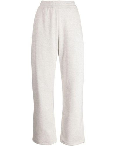 B+ AB Pleated Drawstring Cotton-blend Track Trousers - White