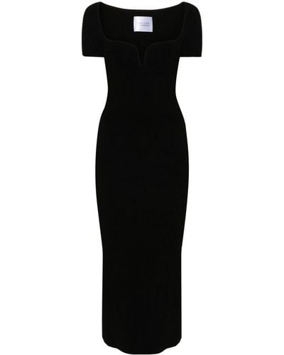 Galvan London Gaia Midi-jurk - Zwart