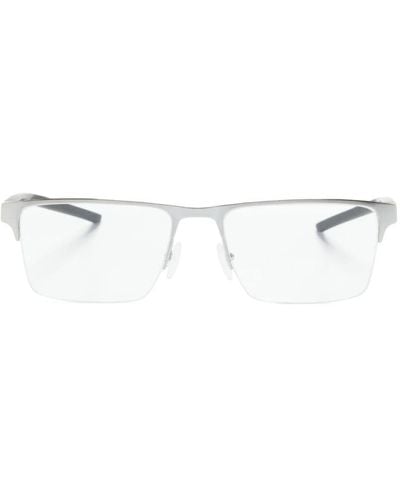 Ferrari Eckige Halbrandbrille - Weiß