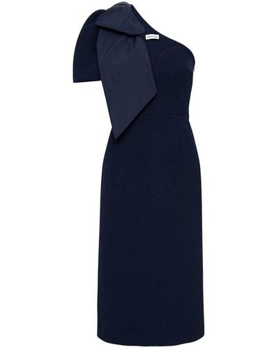 Rebecca Vallance Bon Ami One-shoulder Midi Dress - Blue