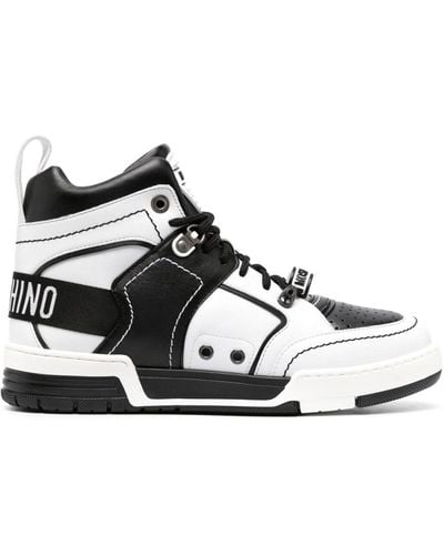 Moschino Sneakers Met Logoprint - Wit