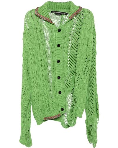 ANDERSSON BELL Sauvage Cotton Cardigan - Green