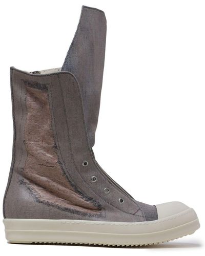 Rick Owens Extended-tongue Sneaker Boots - Brown