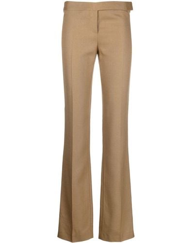 Stella McCartney Pantalones slim con talle bajo - Neutro