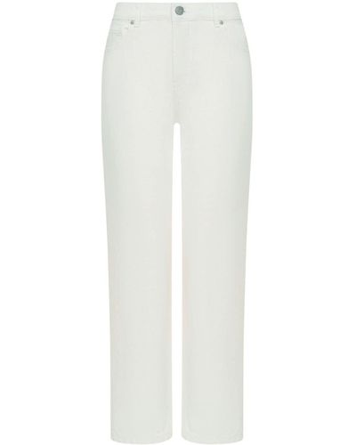 12 STOREEZ Straight-Leg-Jeans aus Bio-Baumwolle - Weiß
