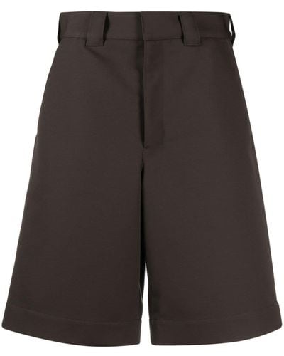 Lemaire Wide-leg Bermuda Shorts - Black