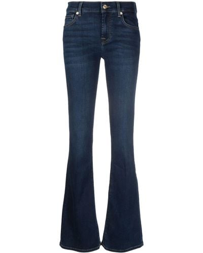 7 For All Mankind Bootcut-Jeans - Blau