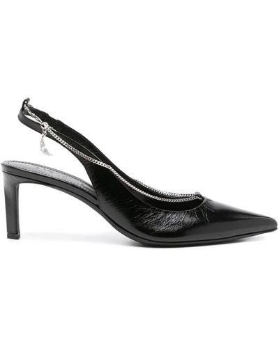 Zadig & Voltaire First Night Slingback-Pumps 60mm - Schwarz