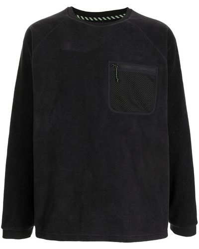 New Balance チェストポケット スウェットシャツ - ブラック