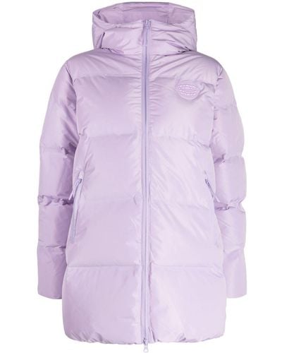 Chocoolate Logo-patch Quilted Padded Jacket - Purple