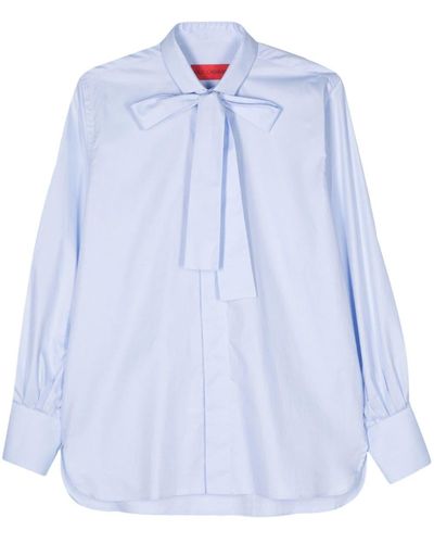 Wild Cashmere Long-sleeve Cotton Shirt - Blue