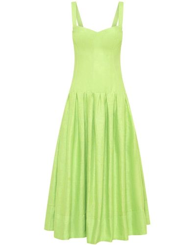 Nicholas Makenna Linen Dress - Green
