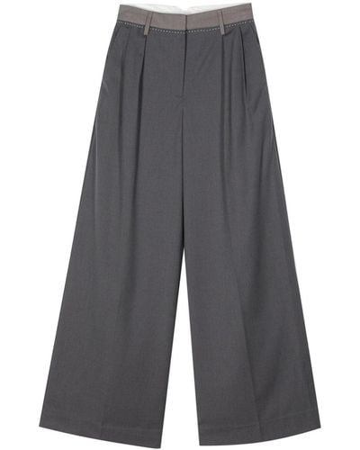 Remain Wide-leg Tailored Trousers - Grey