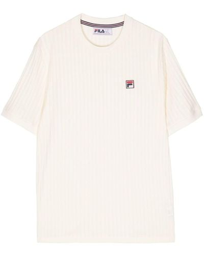 Fila Easton Ribbed T-shirt - Natural