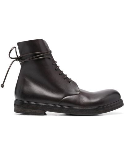 Marsèll Lace-up Leather Boots - Brown