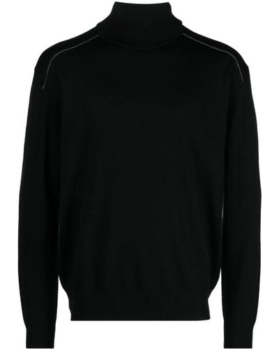 Etudes Studio Prophet Fine-knit Wool Sweater - Black