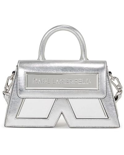 Karl Lagerfeld Ikon K Metallic Crossbody Bag