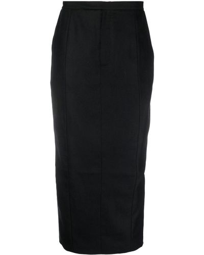 ANOUKI Mid-rise Panelled Skirt - Black